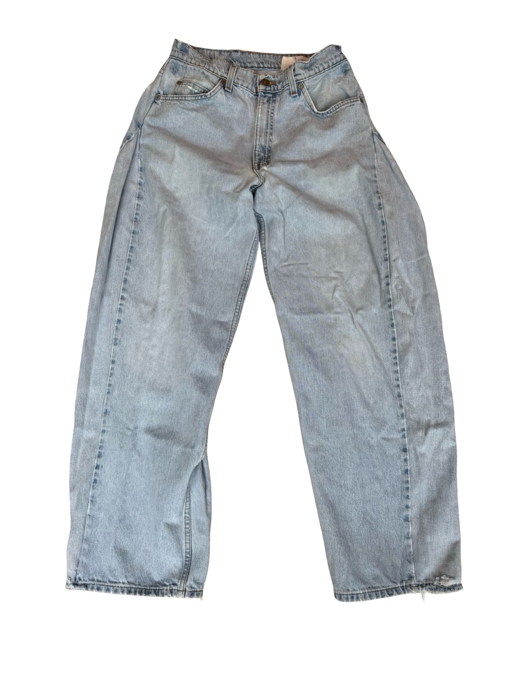 Aligrace Light Wash Wide Leg Barrel Style Jeans — Vintage Levi’s Orange Tab